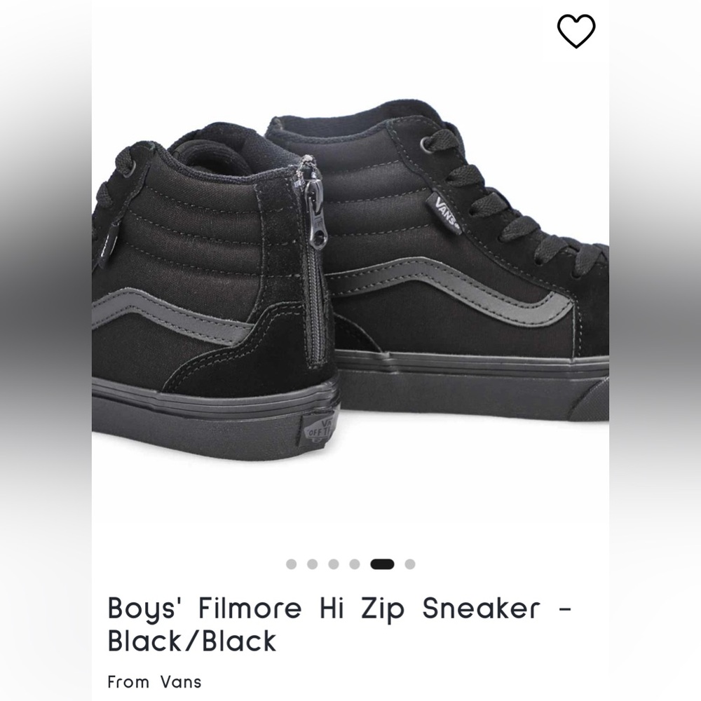 Vans Black High-Top Zippered Sneakers
